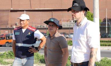 Prefeito fiscaliza obras da segunda etapa do parque Amazonino Mendes