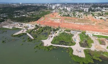Com 2 m de afundamento de solo, lagoa avança de forma contínua sobre área de mina com risco de colapso em Maceió