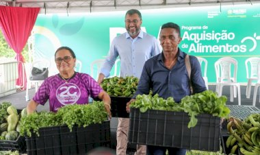 Wilson Lima entrega 80 toneladas de alimentos adquiridos da agricultura familiar a instituições que atendem 10 mil famílias
