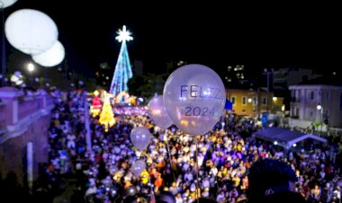 Milhares de pessoas recebem 2024 no primeiro Réveillon do Largo