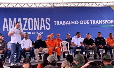 Presidente Roberto Cidade destaca reforço na Segurança Pública com a entrega da Base Arpão 2 e de viaturas para o Corpo de Bombeiros