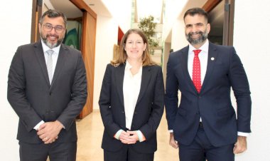 Governador Wilson Lima apresenta projetos sustentáveis à embaixadora britânica e destaca importância da atuação do Reino Unido na Amazônia