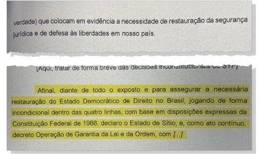 PF encontra na sede do PL documento com argumentos para decretação do estado de sítio