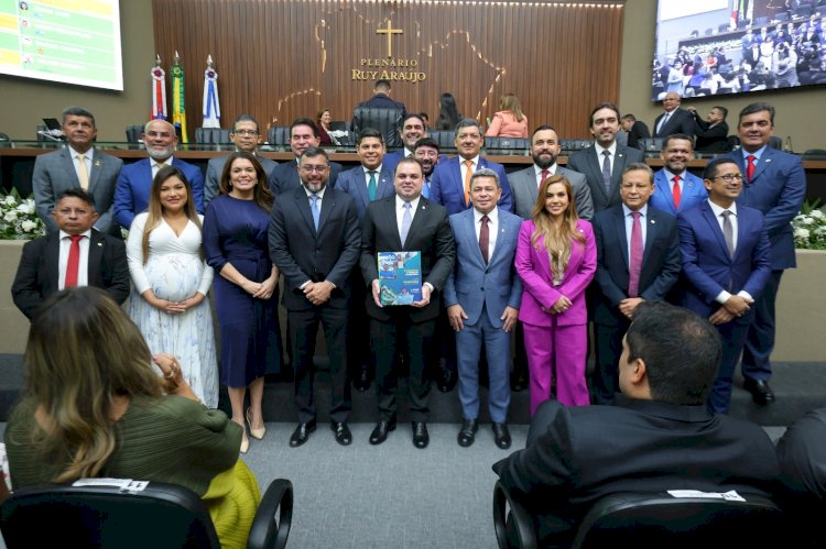 Na abertura dos trabalhos legislativos, Wilson Lima ressalta alinhamento entre poderes e manutenção de investimentos em áreas prioritárias em meio a desafios