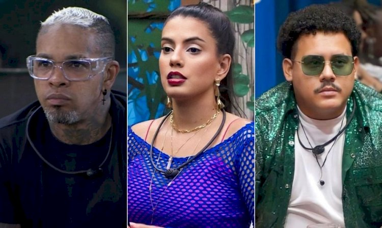 'BBB 24': Rodriguinho, Fernanda e Lucas Henrique formam o paredão desta semana