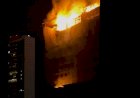 Incêndio de grandes proporções atinge prédio em construção no Recife