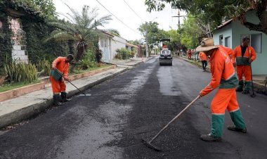 Com 159 vias atendidas pelo ‘Asfalta Manaus’, moradores do Alvorada assistem ao recapeamento de outras nove ruas