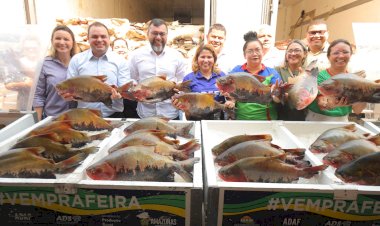 Governador Wilson Lima anuncia doação de mais de 360 toneladas de peixe a instituições assistenciais do Amazonas