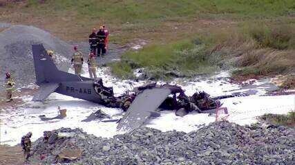 Cessna Caravan da Polícia Federal cai após a decolagem da Pampulha, em Belo Horizonte; assista ao momento