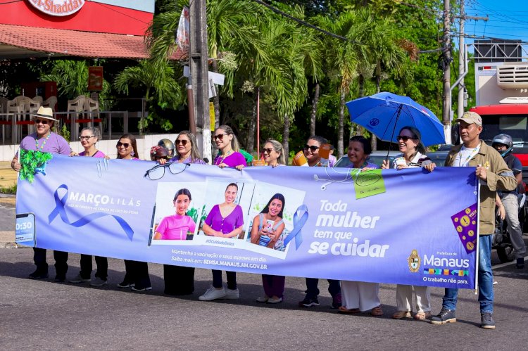 MARÇO LILÁS: Prefeitura promove sensibilização sobre prevenção e combate ao câncer do colo do útero na zona Leste