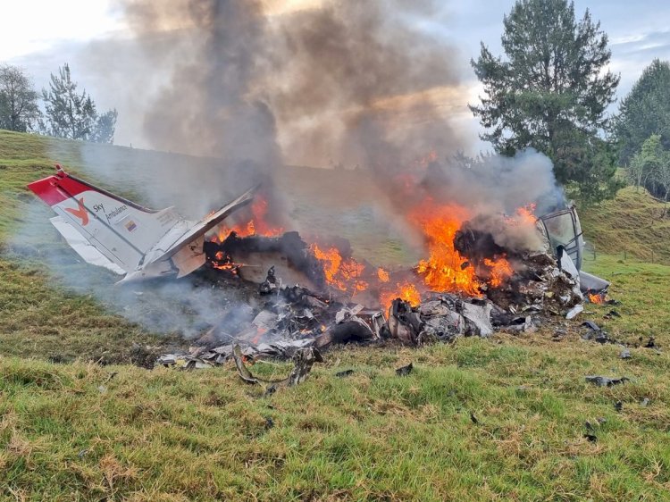 Avião King Air C-90 aeromédico acidenta-se na Colômbia e deixa 4 mortos