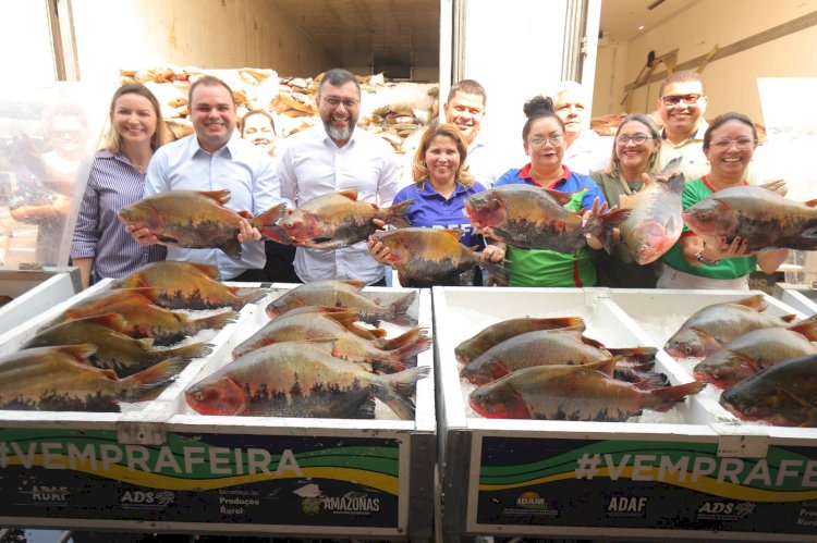 Governador Wilson Lima anuncia doação de mais de 360 toneladas de peixe a instituições assistenciais do Amazonas