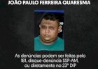 Polícia procura falso motorista de app suspeito de dopar, roubar e estuprar mulheres em Manaus