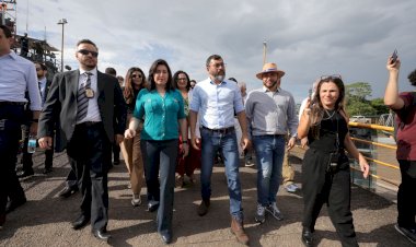 Com ministros em Tabatinga, Wilson Lima destaca impacto logístico para ZFM de nova rota comercial entre Amazonas e o Pacífico