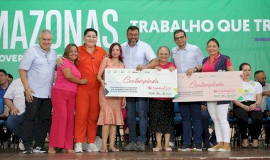 Governador Wilson Lima entrega estádio, anuncia polo do Pelci e leva fomento aos setores social e primário em Presidente Figueiredo