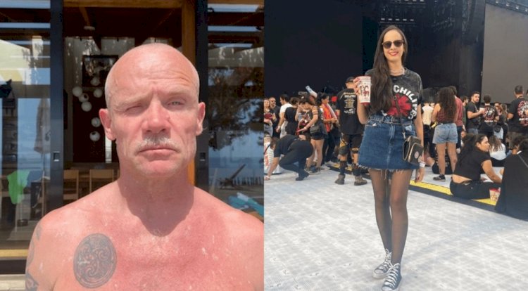 Baixista do Red Hot Chili Peppers posta foto e lamenta morte de fã brasileira