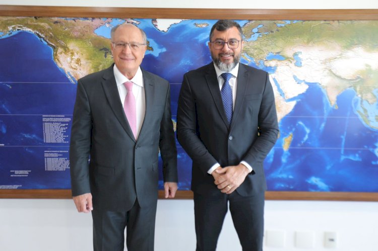 Governador Wilson Lima se reúne com presidente da República em exercício, Geraldo Alckmin, e apresenta demandas para reduzir impactos da estiagem de 2024