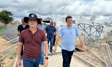 Prefeito realiza visita técnica em obras da segunda etapa do parque Amazonino Mendes