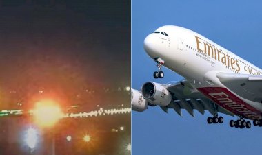 Motor de A380 da Emirates estoura durante decolagem no Aeroporto de Guarulhos; vídeo