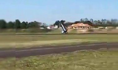 Avião dá “cambalhota” durante acidente no Paraná. Vídeo