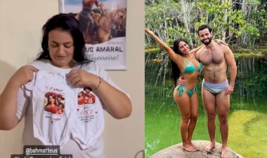 Mãe do ex-BBB Matteus prepara enxoval dos futuros filhos do gaúcho com Isabelle: 'Sei que serão gêmeos'