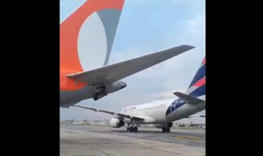Aviões da Gol e Latam colidem no pátio do aeroporto de Congonhas