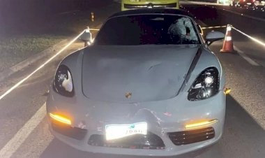 Lavrador morre em acidente com Porsche no RJ e influenciador é procurado