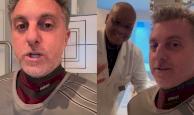 Luciano Huck cai da escada durante as férias e vai parar no hospital