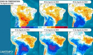 Frente fria promete recordes de temperatura pelo país e chuva congelada no RS