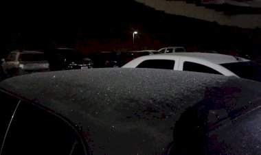 São Paulo registra temperatura negativa e gelo durante madrugada desta terça (27)