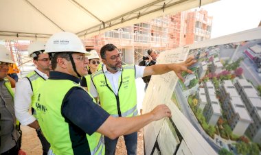 Governador Wilson Lima vistoria avanço das obras do residencial Maués, na zona sul