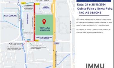 Prefeitura de Manaus monta operação especial de trânsito no entorno dos grandes eventos em comemoração do aniversário de Manaus 2024