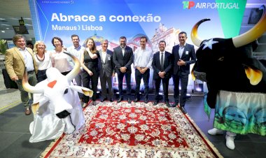 Na reinauguração do voo Manaus-Lisboa, governador Wilson Lima destaca incentivo para ampliar voos internacionais