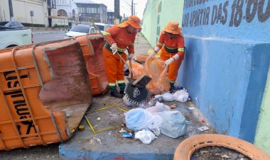 Prefeitura de Manaus intensifica serviços de limpeza e organização no centro histórico