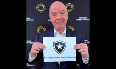 Gianni Infantino saúda Botafogo por título e vaga no Mundial