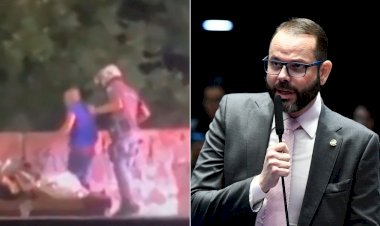 Senador apaga postagem em que defendia PM que arremessou jovem de ponte: 'Deveria ter jogado do penhasco'