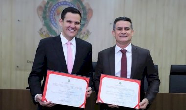 Prefeito David Almeida e Vice-Prefeito Renato Junior são diplomados pelo TRE-AM
