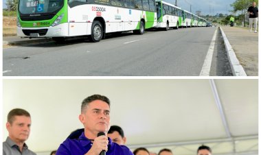 Prefeito David Almeida entrega 20 novos ônibus e reforça compromisso histórico com o transporte público