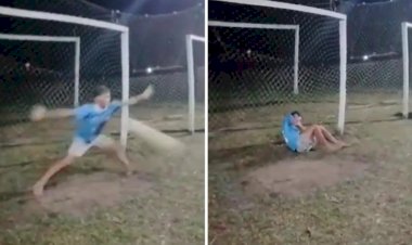 VÍDEO: Jovem de 16 anos morre de forma trágica após levar bolada no peito durante pênalti