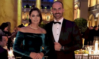 Michelle e Eduardo Bolsonaro ficam fora do Capitólio durante posse de Trump