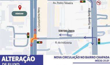 Prefeitura conclui primeira fase de intervenção e trânsito é alterado na Constantino Nery a partir desta terça-feira
