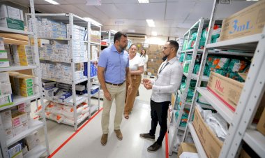 Governador Wilson Lima vistoria atendimento e obras de expansão do laboratório no Hospital do Coração Francisca Mendes