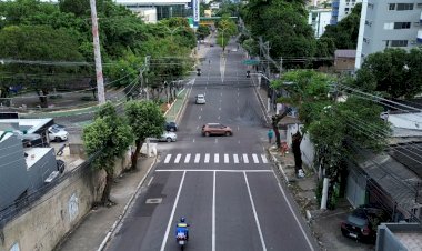 Novo semáforo é instalado no cruzamento das avenidas Umberto Calderaro e Belo Horizonte para melhorar fluxo e segurança