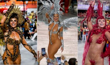 Paolla Oliveira conta o que aprendeu no posto de rainha de bateria da Grande Rio: 'Curtir é que traz o brilho'