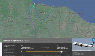 ÁUDIO: Avião da Azul declara emergência por pouco combustível após mau tempo impedir pouso duas vezes; voo aterrissou em Parnaíba (PI)