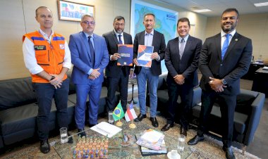 Governador Wilson Lima se reúne com ministro Waldez Góes para apresentar ações de prevenção contra fenômenos climáticos no Amazonas