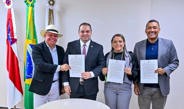 Presidente Roberto Cidade assina termo de cooperação com a Câmara de Borba para revisão da Lei Orgânica do município