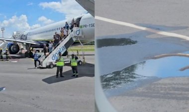 VÍDEO: Voo é evacuado após combustível de aeronave vazar antes de decolagem em Belém