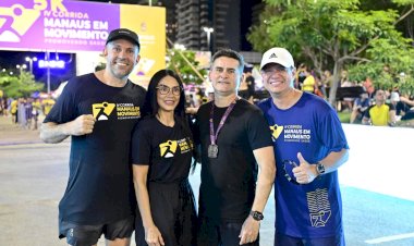 Prefeito David Almeida reafirma compromisso com a saúde e mobiliza mais de 7 mil pessoas na 4ª edição da corrida ‘Manaus em Movimento’