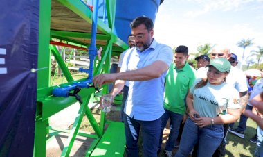 Governador Wilson Lima entrega novo sistema do Projeto Água Boa em comunidade rural de Nhamundá